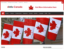 Tablet Screenshot of info-canada.com